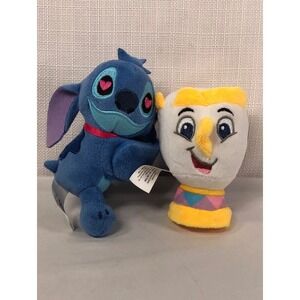 Disney Stitch and Chip Plush Slap Bracelet Set Bullsitoy Blue White Yellow